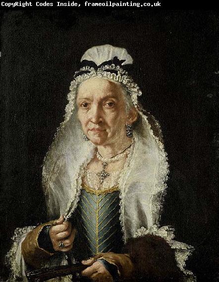 Circle of Fra Galgario Portrait of an Old Lady